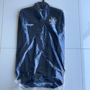 Wrangler Men’s LS NFR 2020 logo solid black